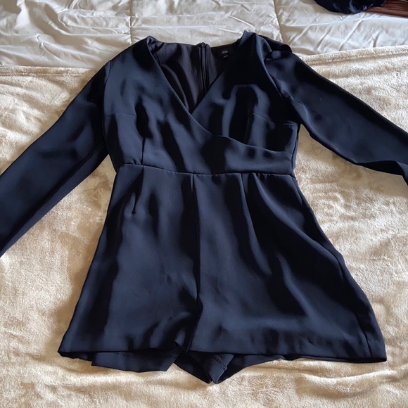 RIVER ISLAND black romper dress size US 6. - Picture 1 of 5